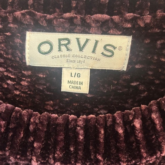 Orvis Women's Dark Burgundy Crewneck Sweater - Picture 2 of 4
